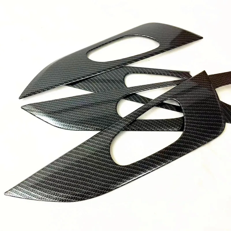 

For Nissan X-Trail X Trail T32 2014 15 16 17 2018 2019 2020 inner door bowl cover trim Car styling Accessories ABS Carbon fiber