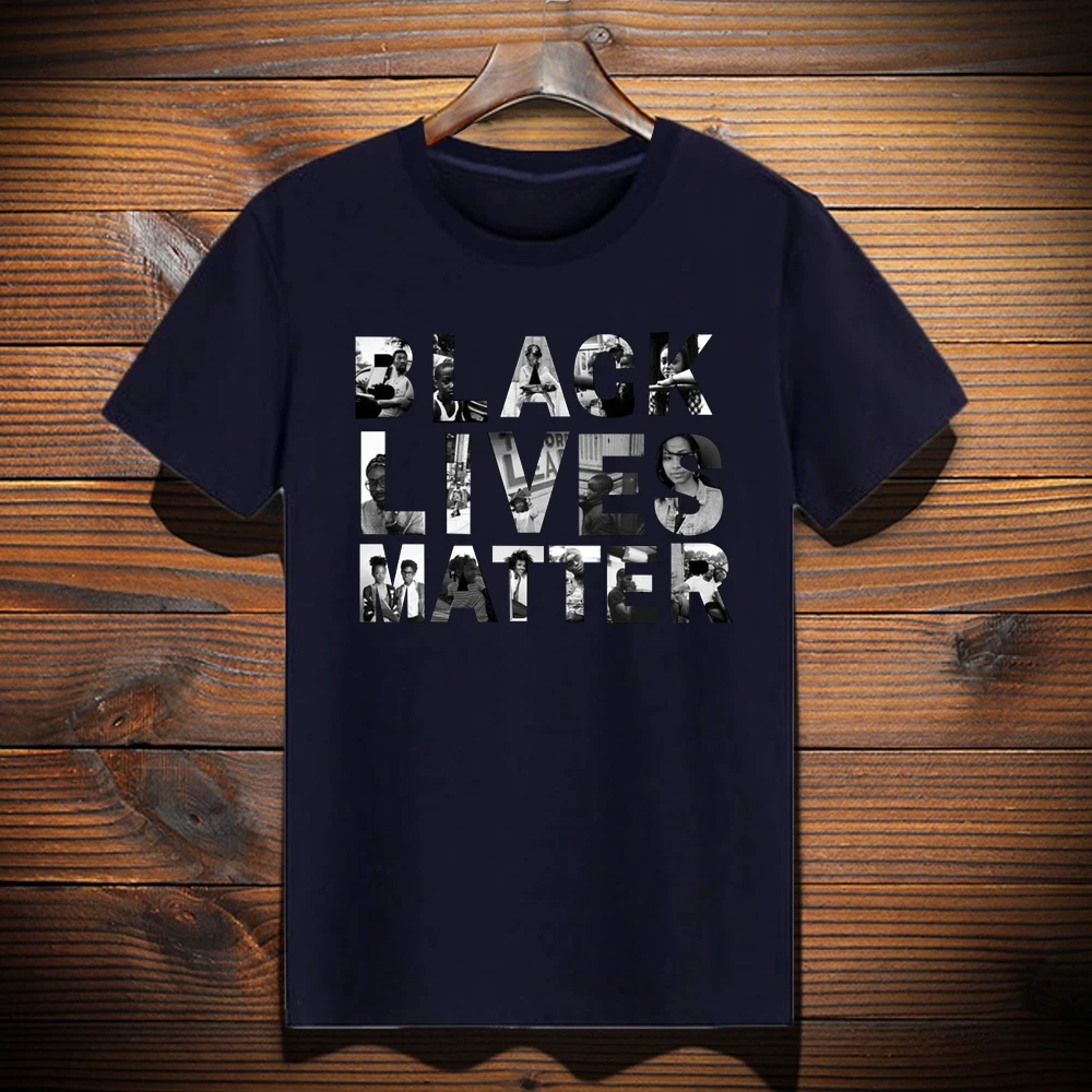 

Мужская футболка оверсайз черного цвета с надписью lives matter