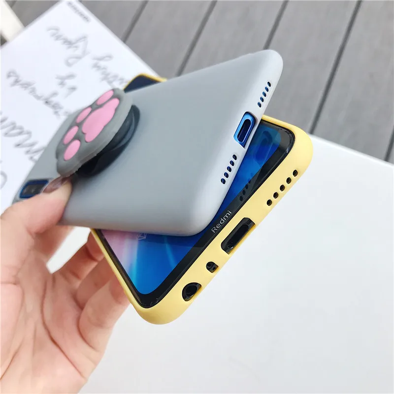 3d cartoon phone holder case for oppo realme 6 pro 6s 6i for realme xt x2 pro 8 7 5g 5 pro c3 c21 soft silicone cute stand cover free global shipping