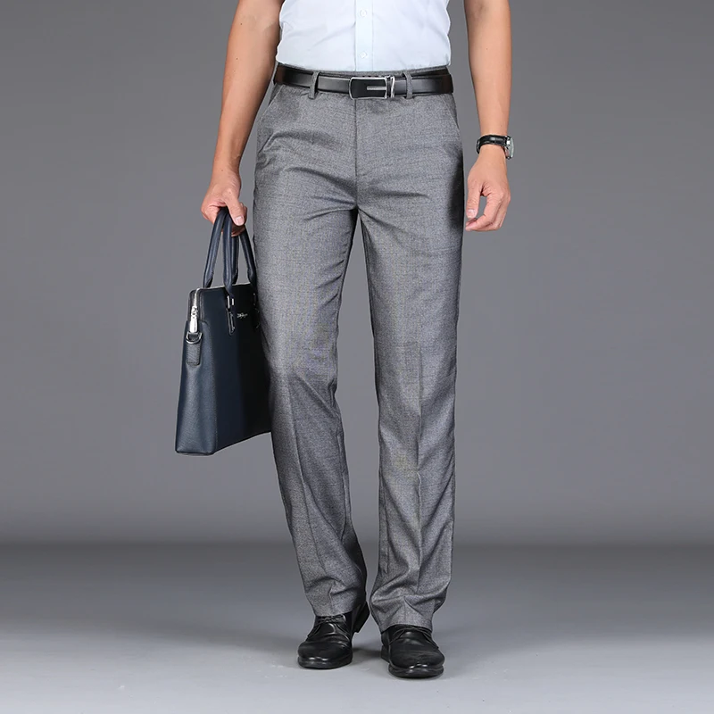 Брюки мужские стрейчевые Классические деловые повседневные свободные прямые