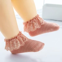 cute lace flower newborn baby socks recien nacido soft baby girl boy socks new born infant toddler sock sokken meia infantil