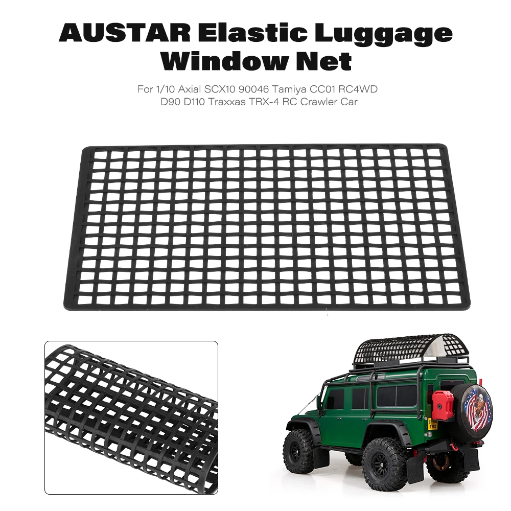 Эластичная багажная сетка грузовой автомобиль чистый окно москитная для 1/10