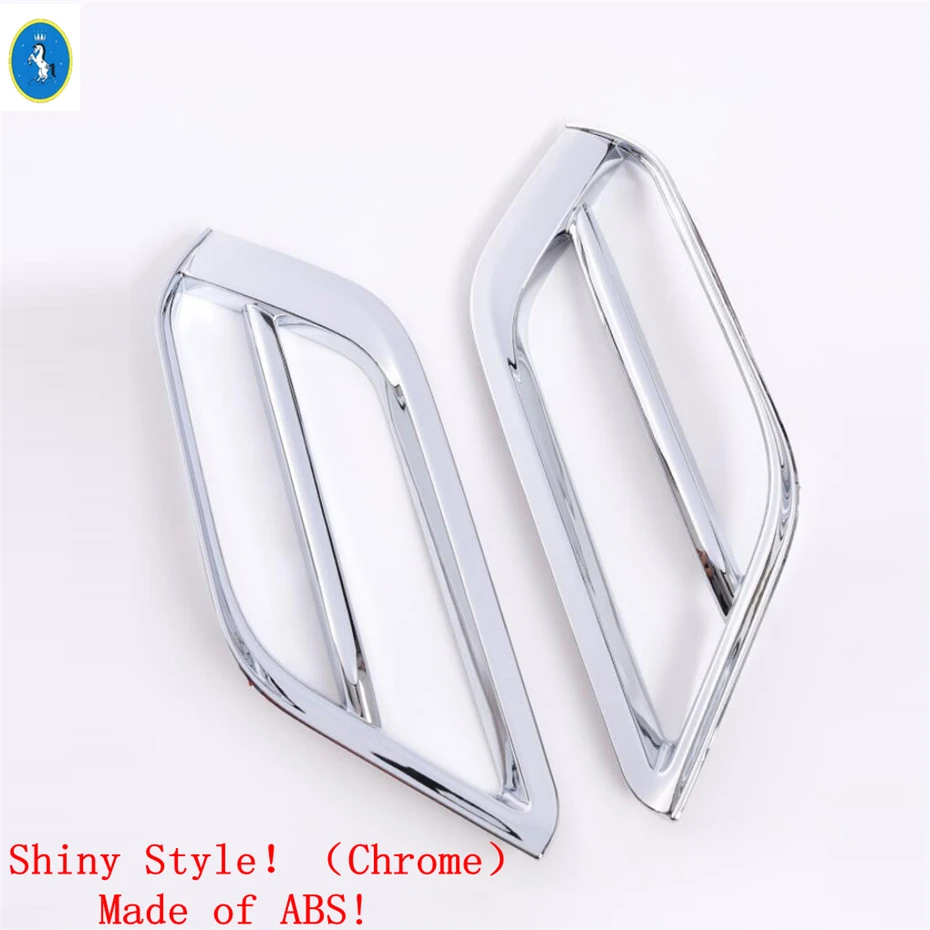 

Front Bumper Fog Lights Lamps Frame Decoration Cover Trim ABS Chrome Exterior Refit Kit Accessories Fit For BMW X1 F48 2020