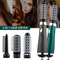 3 in1 volumizer hair curler hair straightener comb changeable rotating roller hair blower dryer brush for salonhome styling