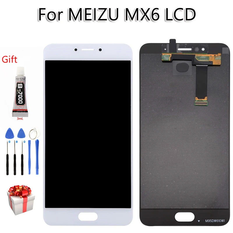 Оригинальный Для MEIZU MX6 ЖК дисплей Дисплей сенсорный Экран с рамкой AAA качество 5