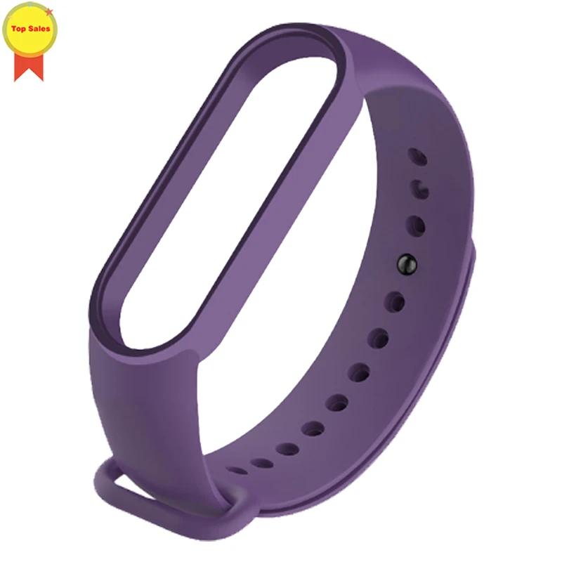 Ремешок силиконовый для MI Band 5 сменный Браслет смарт часов Xiaomi 3 4 аксессуары Mi