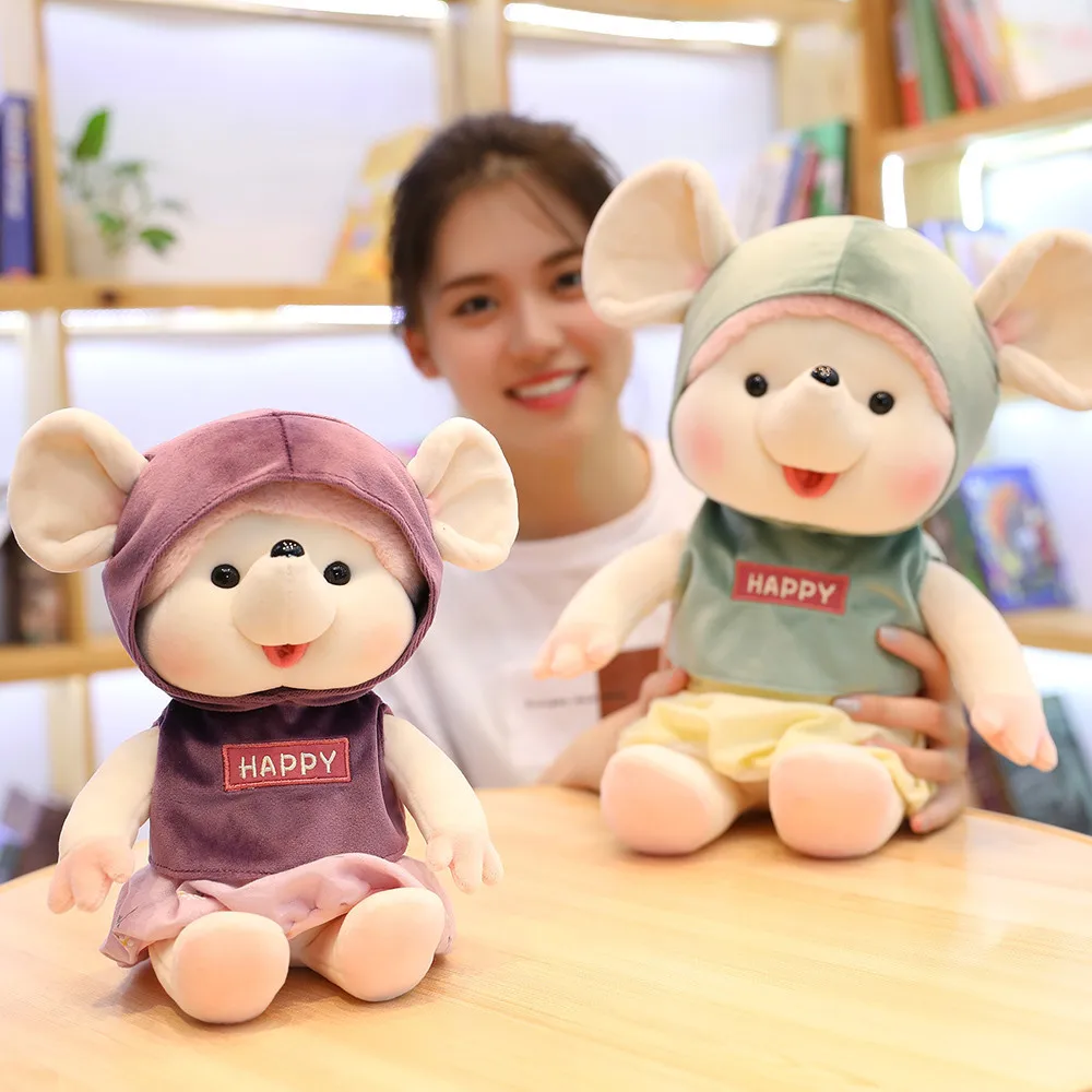 Горячая Распродажа Милая мышь плюшевая игрушка набивная мягкая крыса кукла