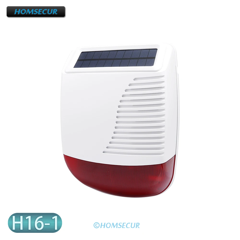 Беспроводная вспышка/Стробоскоп/Внешняя Сирена HOMSECUR A16 1 для нашей GSM системы