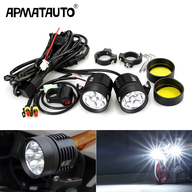 Motocycle Fog Lights 12000LM For BMW Motorcycle LED Auxiliary Fog Light Driving Lamp For BMW R1200GS/ADV K1600 R1200GS R1100GS