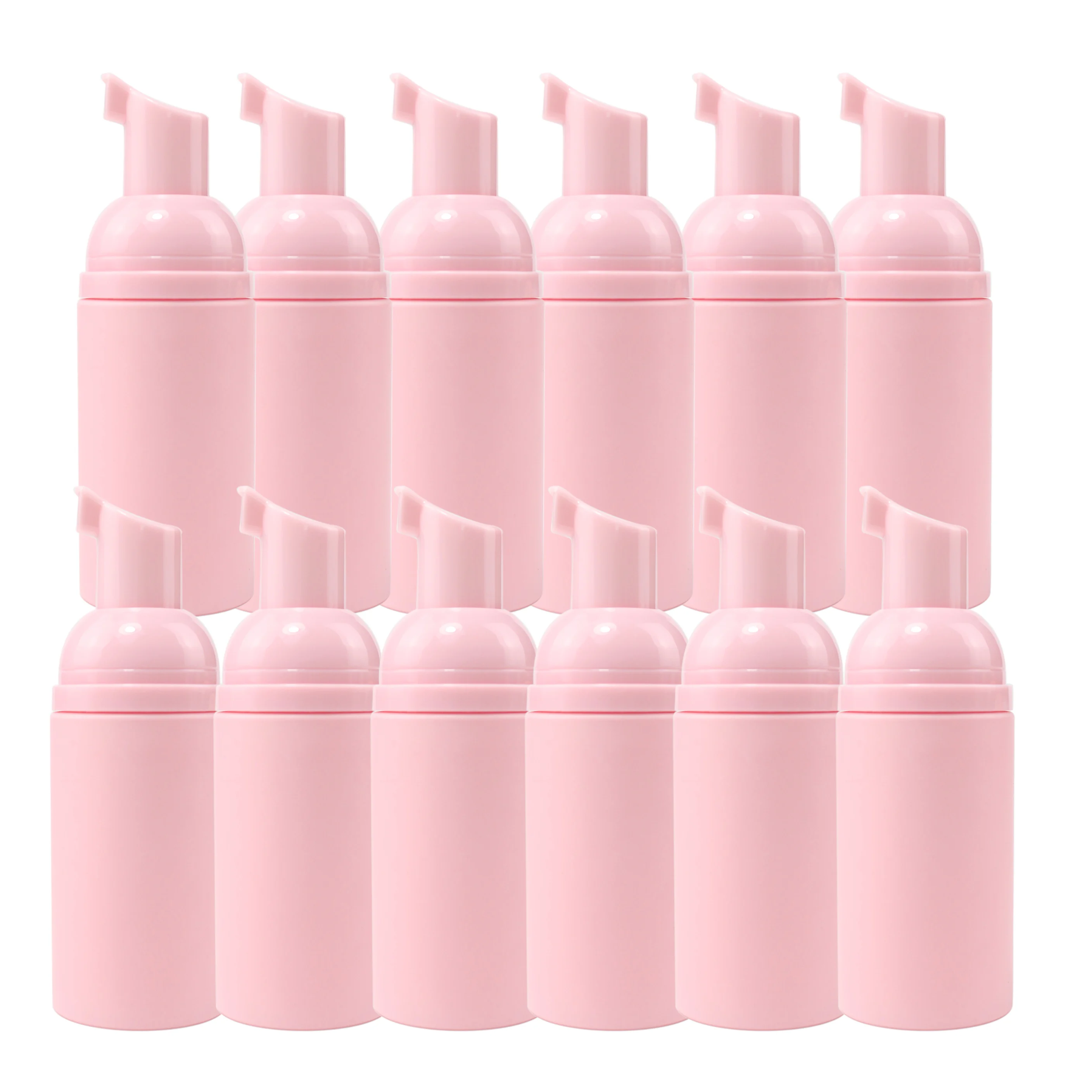 

12pcs 60Ml bright pink foam bottle soap mousse liquid dispenser plastic foam shampoo lotion bottle foam bottle