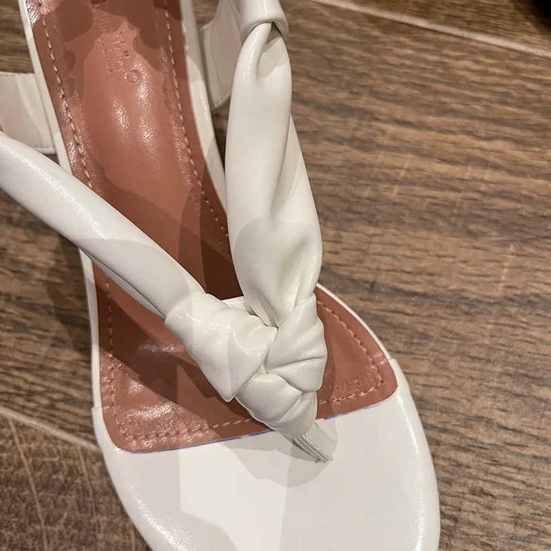 

Women Pumps Fashion Summer Sandals Flip Flops High Heels Shoes 2021 Female Slippers Square Heels Ladies Slides Shoes For Woman