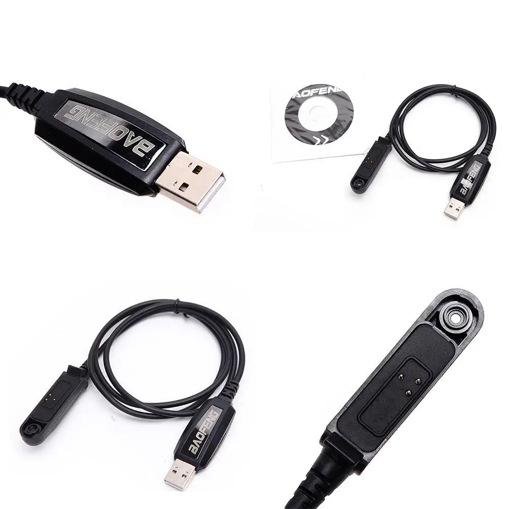 

Polyurethane USB Programming Cable Cord CD Waterproof For Baofeng 5S Walkie S58 Plus Way 9700 Two Radio BF-UV9R 82WP Talkie S3S9