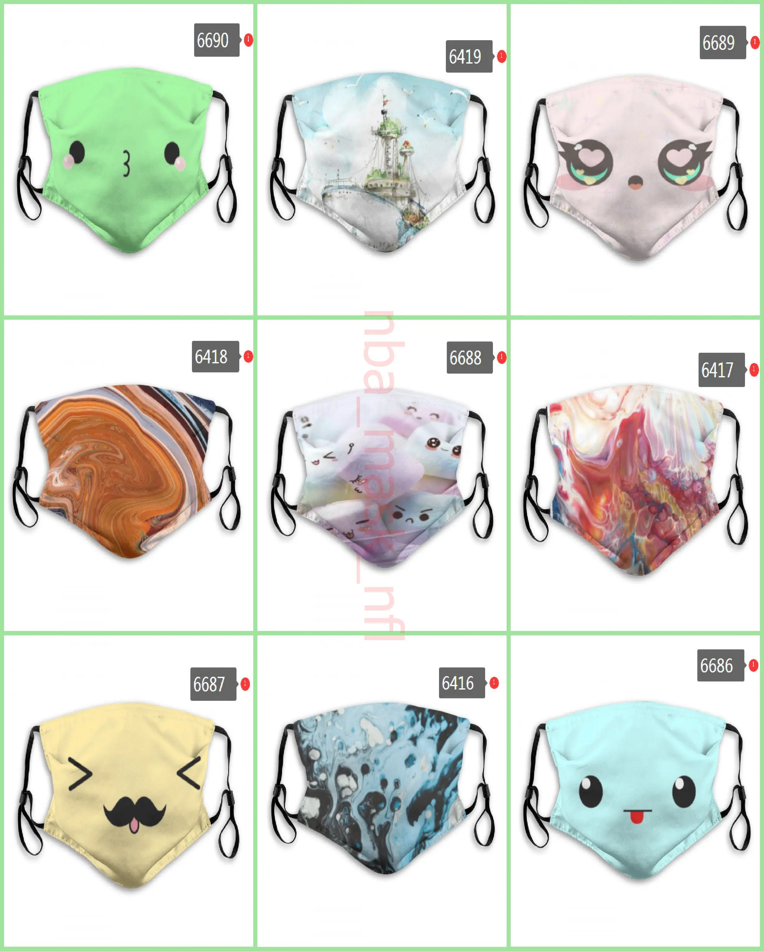 Бесплатная доставка DHL мужская и женская модная хлопковая маска для лица унисекс