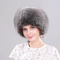 winter fur hat for women real fur beanies genuine fox bombers fall luxury trapper caps russian wholesale bonnets ski snow cap