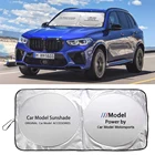Солнцезащитный козырек на лобовое стекло с логотипом автомобиля для BMW X1 X2 X3 X4 X5 X6 I8 1 2 3 4 5 Series