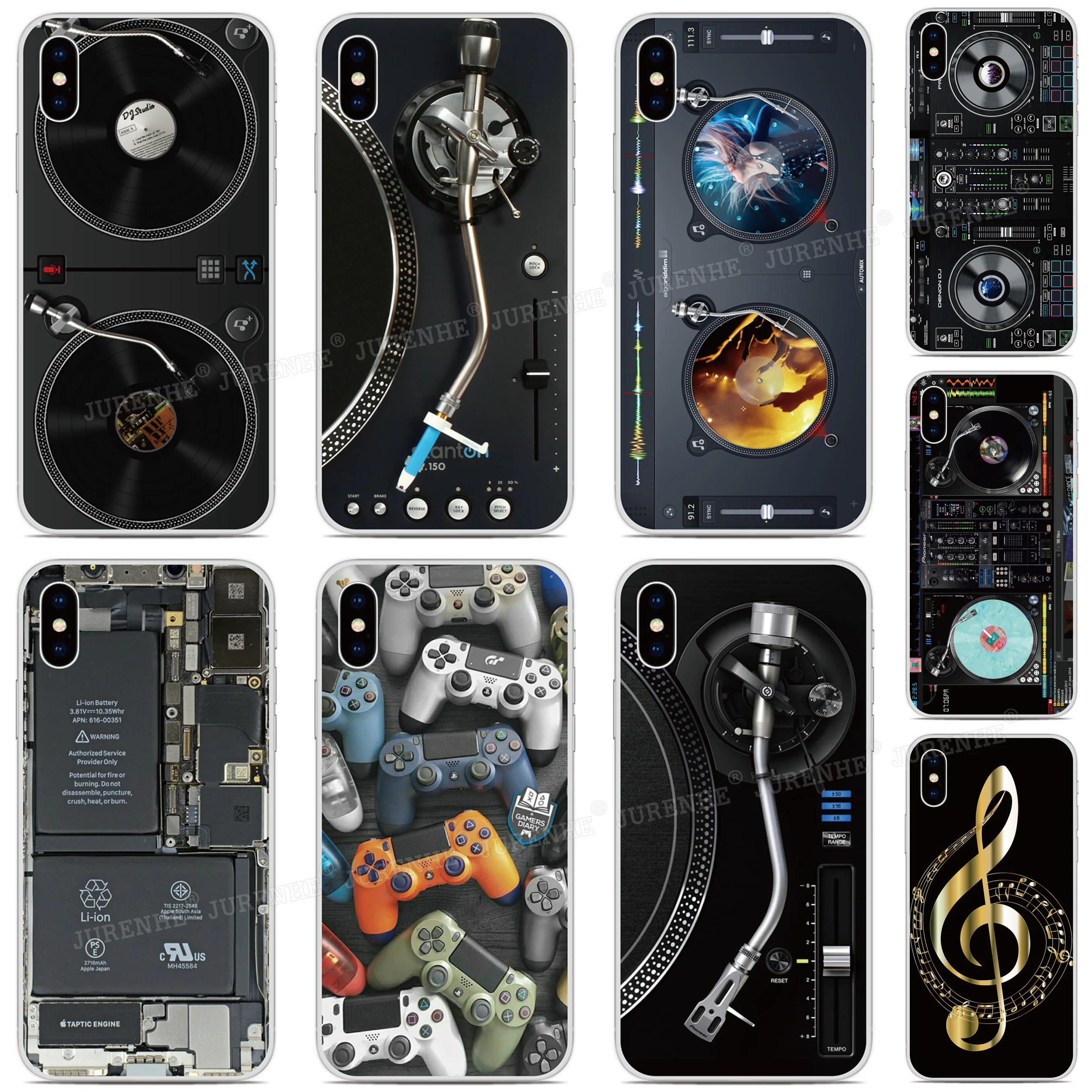 

DIY Custom Photo Cover DJ Turntables Cases For ASUS-ZenFone Max Pro M1 Rog Phone 2 6 5 5Z 4 Lite L1 Shot Plus M2 Phone Case