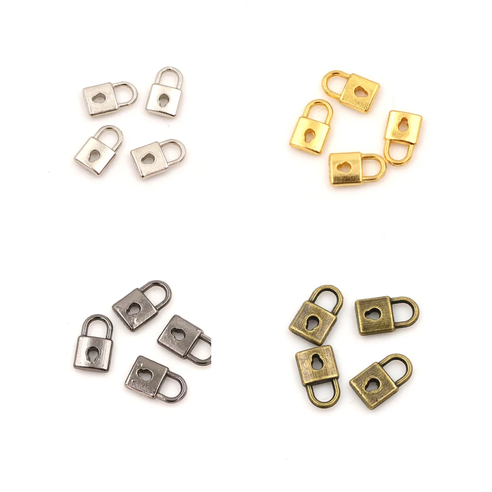 

4PCS/lot Cute Vintage Door Lock Doll House Fairy Mini Door Retro Metal DIY Accessories 4Colors Dollhouse Miniature