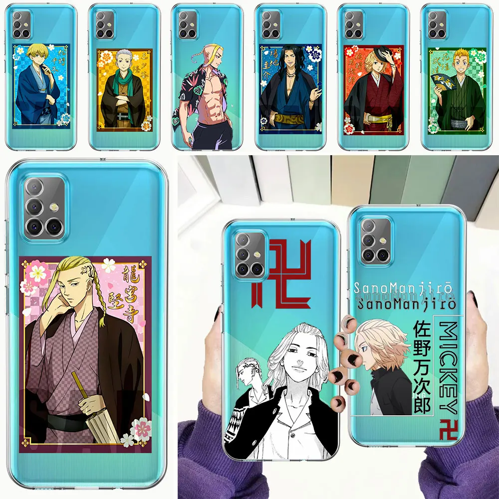 

Manjiro Sano Tokyo Revengers Anime Phone Case For Samsung Galaxy A51 A71 A21S A12 A11 A31 A41 A52 A32 A72 A01 Clear Soft Cover