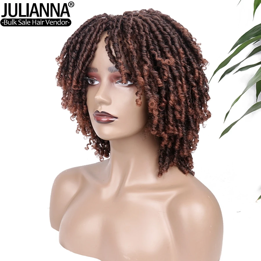 JULIANNA Оптовая Продажа афро кудрявый вьющийся парик натуральный черный 1B 27 30 99J