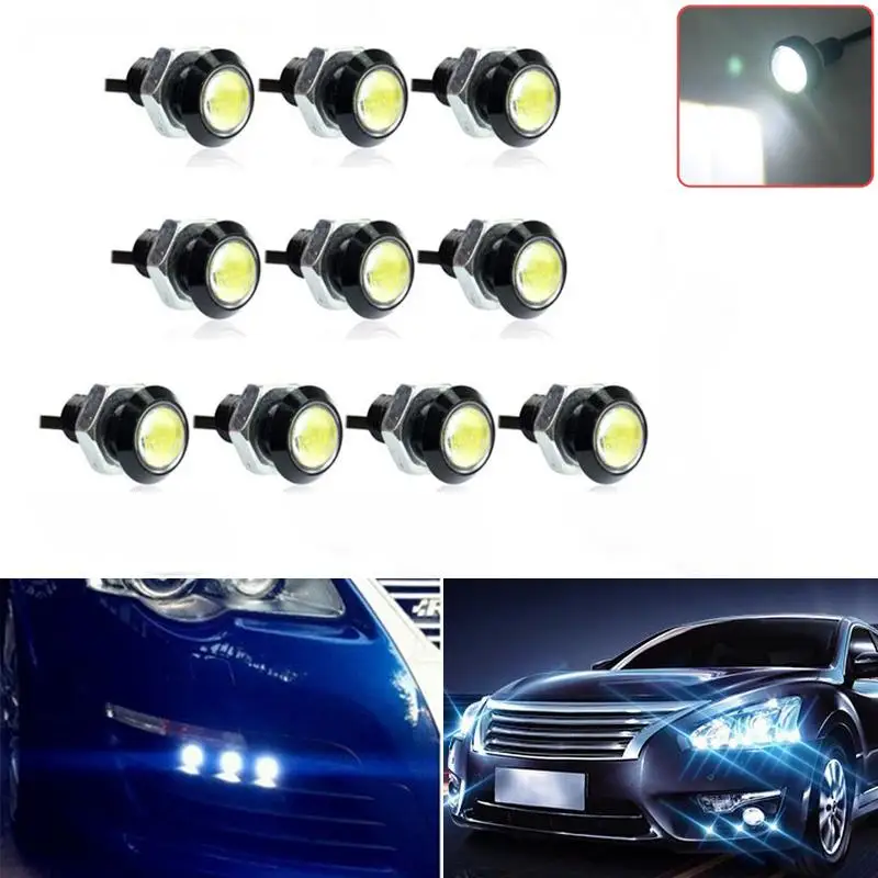 

10x 23mm Eagle Eye White LED Waterproof Car Backup Reverse Turn Signal Light