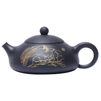 yixing purple clay teapot 250ml zisha tea pot raw ore mud material dongpo stone ladle tea set