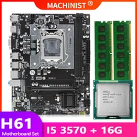 h61 motherboard lga 1155 set kit gamer pc with intel core i5 3570 processor ddr3 16gb28gb 1600mhz desktop memory ram h61m s1