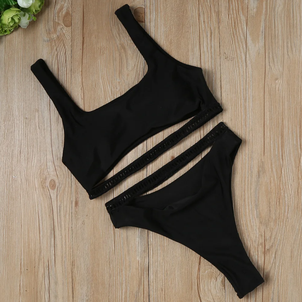 SAKKUS 2019 комплект бикини женский пуш ап Ремень Купальник пляжный костюм с высоким