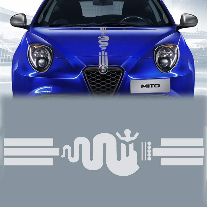 Крышка капота виниловые наклейки на машину для автомобиля Alfa Romeo 159 Giulietta Giulia 147 156