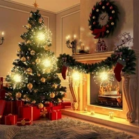 new 2021 garland lights outdoor firework christmas lights power led string copper wire fairy lights xmas party decor lamp