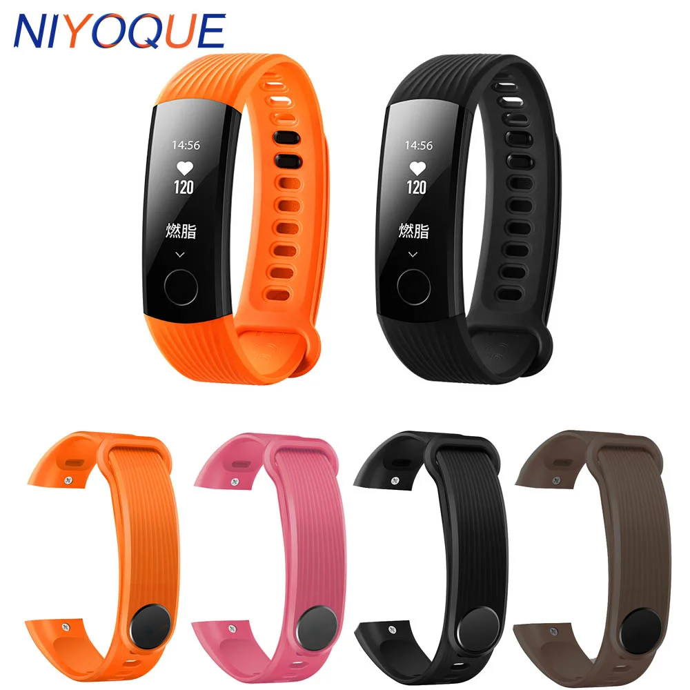 Ремешок NYOQUE для Huawei Honor Band 3 спортивный сменный Браслет из ТПЭ смарт часов 3|wristband