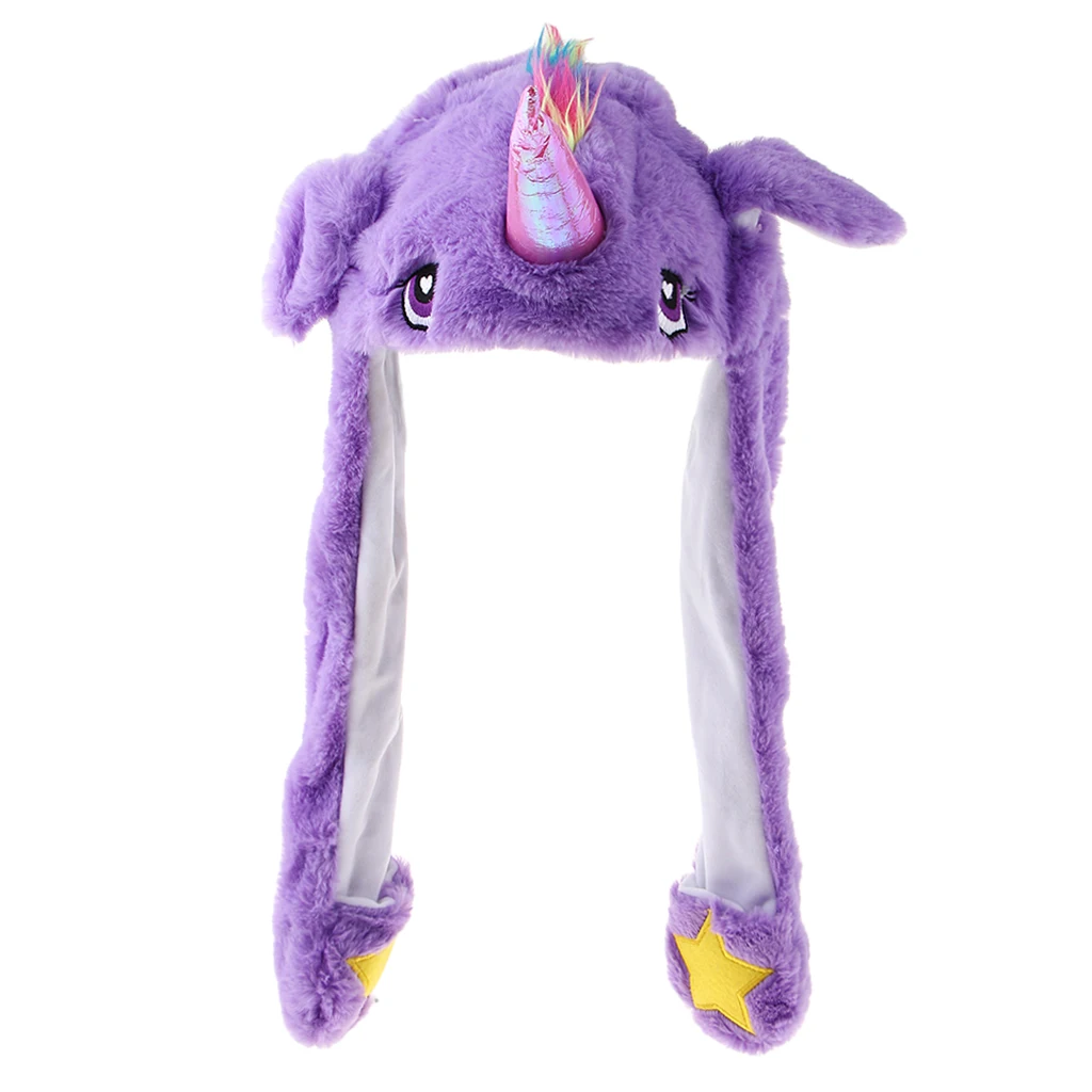 

Cute Animal Hat, Plush Hat, Interesting Ear Move Up and Down Adult Kids Winter Warm Hat