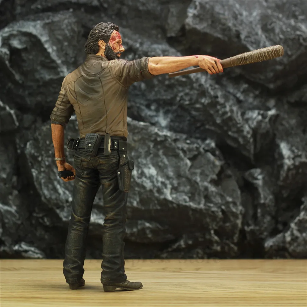 

TWD Rick Grimes 10" Deluxe Action Figure Statue 25cm Original McFarlane Toys The Walking Dead TV Series Vigilante Edition Bloody