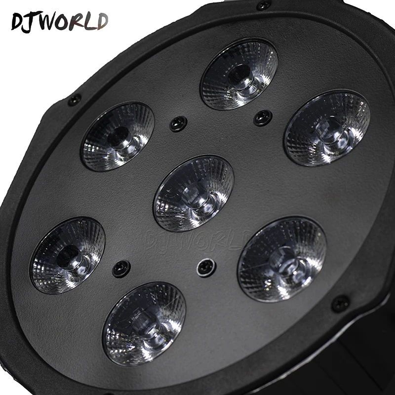 LED Par 7x12 Вт RGBW 4в1 сценический движущийся кабель DMX 512 Светодиодная лампа для клубов