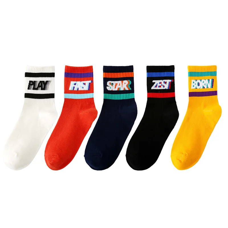 

Fashion Harajuku Novelty Socks "EYES ON YOU" Print Letter Funny Socks Soft Casual Socks for Women