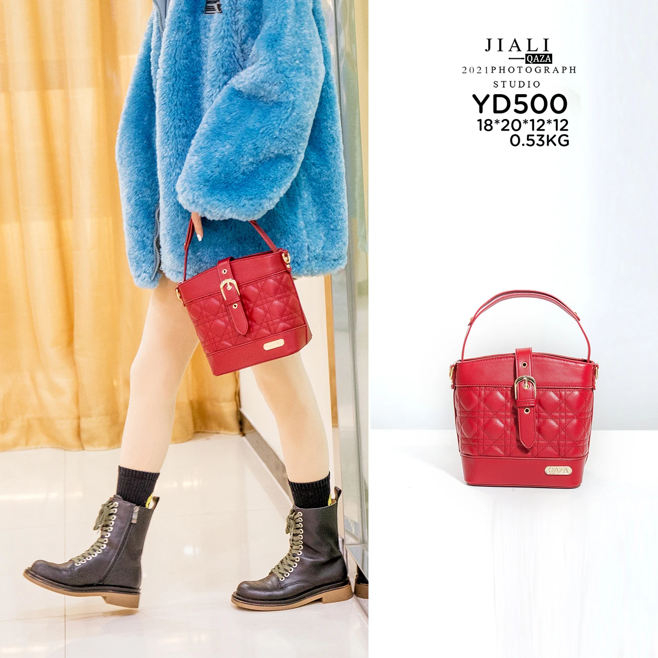 

New arrival trend fashion crossbody bucket bag autumn and winter simple temperament messenger single bags single shoulder