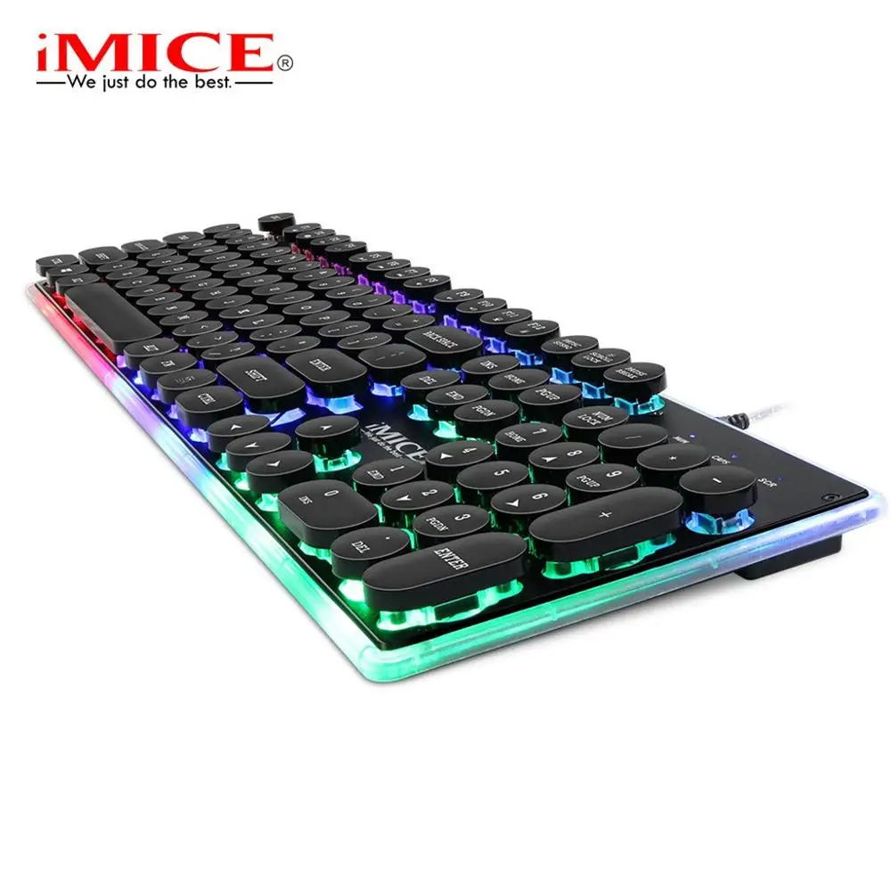 

iMice AK-700 Game Backlit Gaming Keyboard With Backlight RGB Gamer For Computer PC Laptop LED Keycaps Key Cap Board USB Keybord
