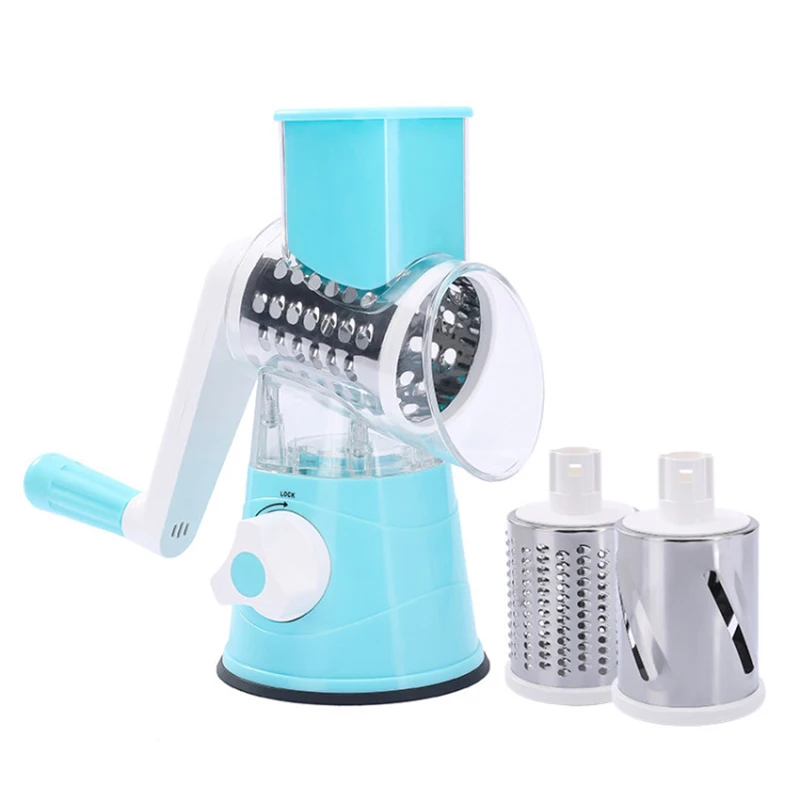 

CN Manual Vegetable Slicer Grater Cutter Multifunctional Round Slicer Potato Slicer Vegetable Spiralizer Kitchen Tools