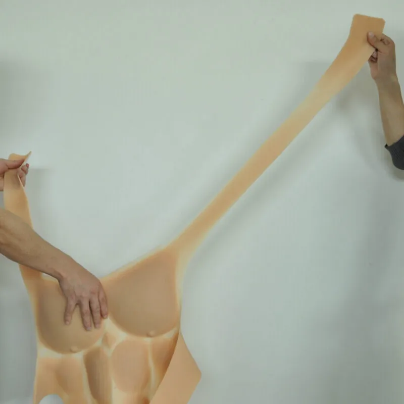 Силиконовая искусственная грудь мышцы мужской корсет сексуальный живот