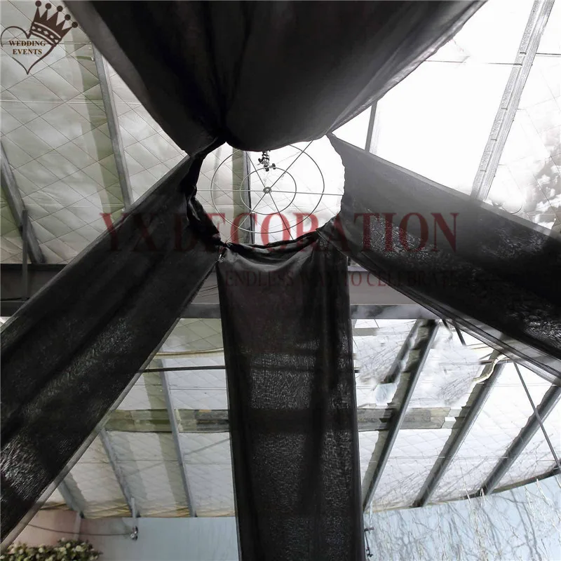 1 шт продано 12 Новый дизайн шифон драпировка для потолка крыша ткань навеса