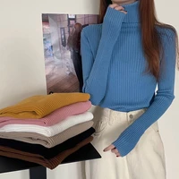 turtleneck women sweater 2021 autumn winter tops korean slim pullover woman clothes jumpers sweaters pull femme hiver truien