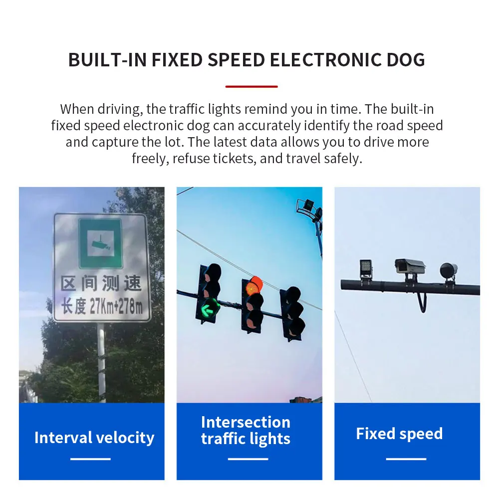 

Intelligent Driving Recorder High-Definition USB Hidden Android Large Screen Navigator Zinc Alloy Support ADAS DVR Driving Aids