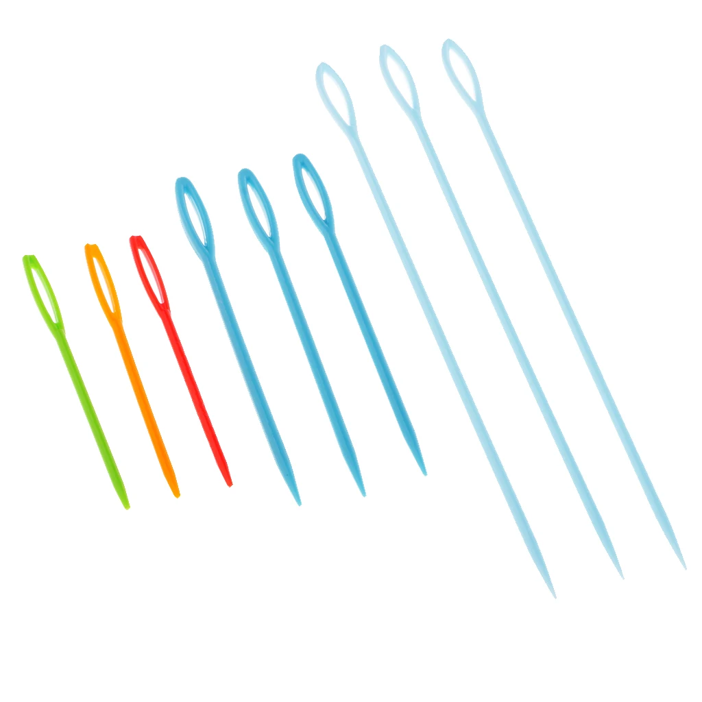 9 штук Красочные пластиковые DIY иглы гобелен швейная шерсть пряжа инструменты для
