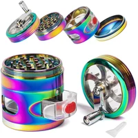 4 layer herb tobacco weed grinder with drawer smoking accessories manual hand grass spice herb grinder miller crusher %d0%b3%d1%80%d0%b8%d0%bd%d0%b4%d0%b5%d1%80