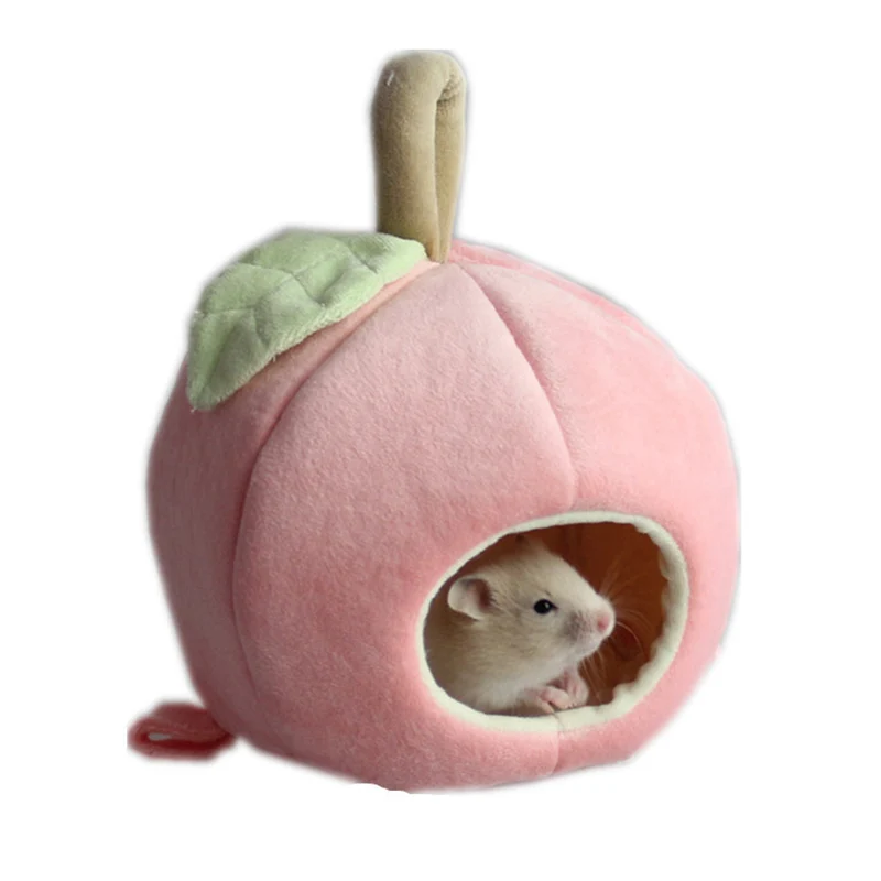Hamster Warm Nest Guinea Pig Fruit House Small Pet Cotton Green Supplies | Дом и сад
