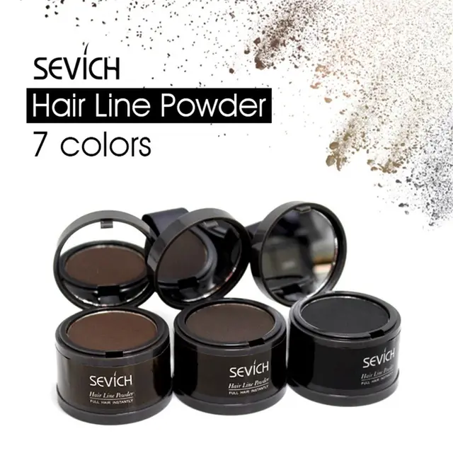 1PC Hairline Repair Filling Powder With Puff Sevich Fluffy Thin Powder Pang Line Shadow Powder Forehead Hair Makeup Concealer 1