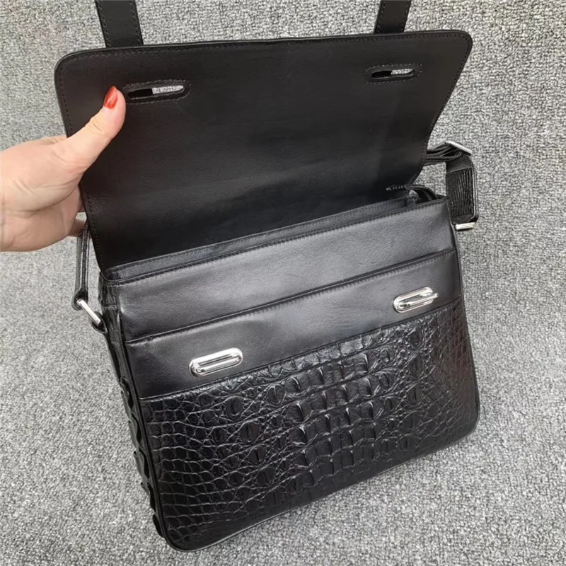 Шикарный дизайнерский мужской кошелек из натуральной крокодиловой кожи с