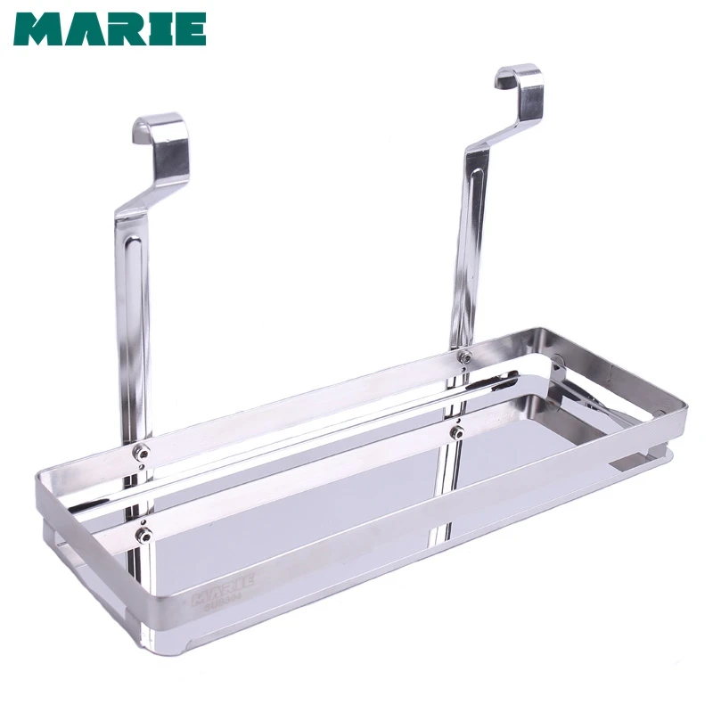 Металлическая Черная кухонная полка из нержавеющей стали 304 подвесная для