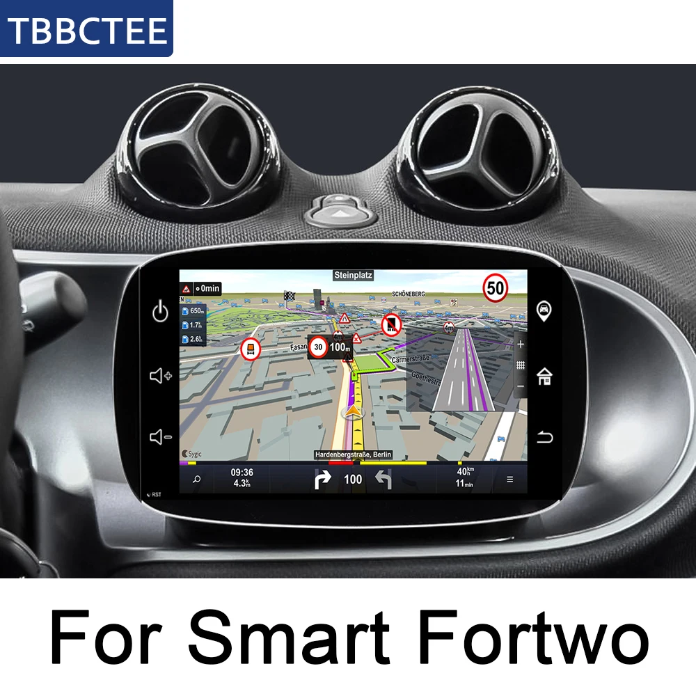 Для Benz Smart Fortwo A53 C453 2014 ~ 2019 NTG Android ips Автомобильный плеер оригинальный стиль