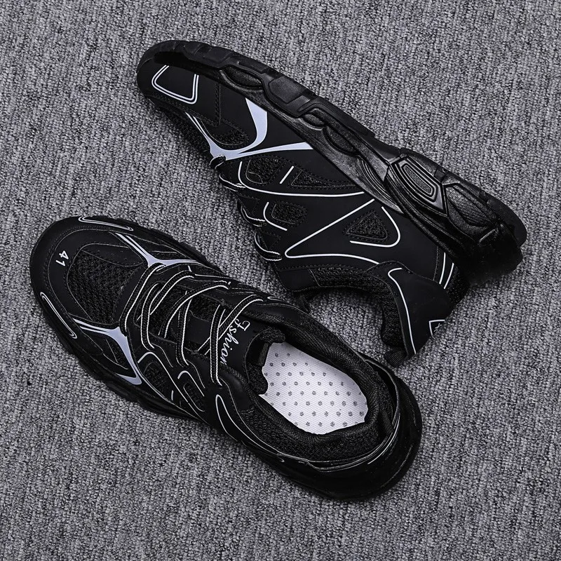

Men Shoes Lace-up Sneakers Man Spring Autumn Breathable Mesh Non-slip Comfortable Zapatos De Hombre Brand Fashion Casual Shoes