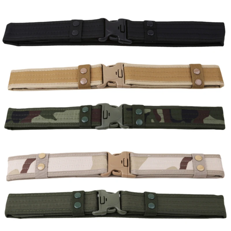 

2022 New Army Style Combat Belts Quick Release Tactical Belt Fashion Men Canvas Waistband Outdoor Hunting 5 Colors Optional